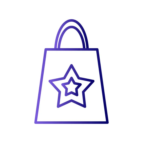 Ikona Torby Zakupy Ilustracja Wektora — Wektor stockowy