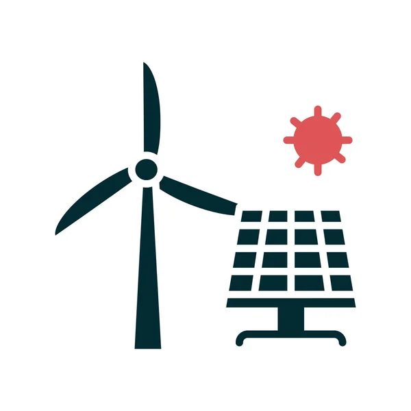 Ilustracja Wektora Energii Odnawialnej — Wektor stockowy