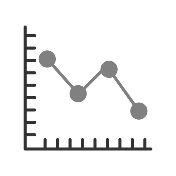 Línea Icono Gráfico Ilustración Vectorial — Vector de stock