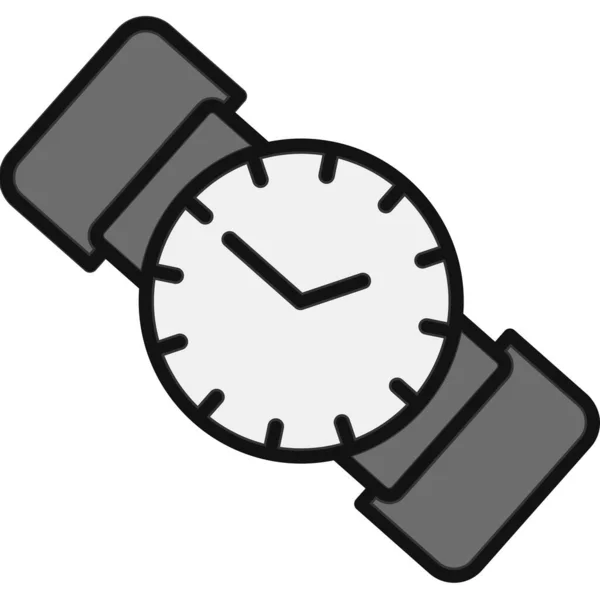 Armbandsur Ikon Vektor Illustration — Stock vektor