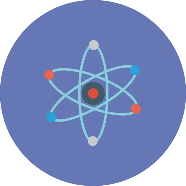 Иконка Атома Векторная Иллюстрация Символ Ядра — стоковый вектор