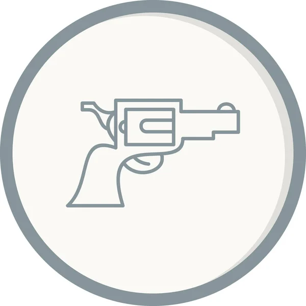 Ilustracja Wektorowa Ikony Pistoletu — Wektor stockowy