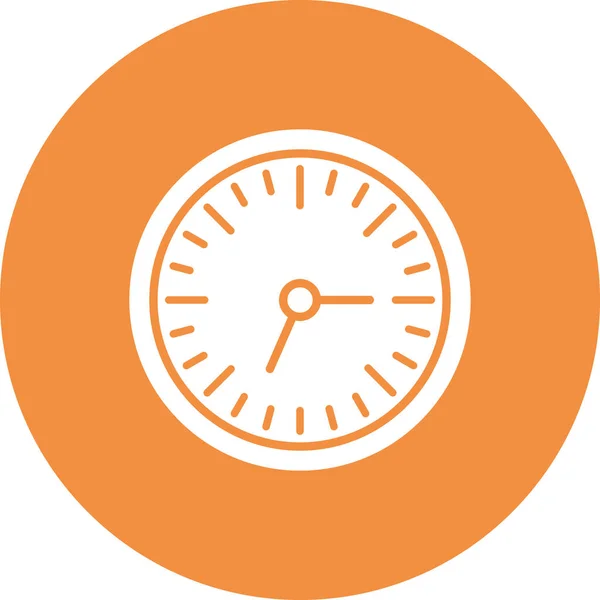 Relógio Parede Ícone Web Ilustração Simples — Vetor de Stock