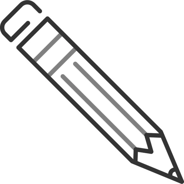 Ikona Tužky Vektorová Ilustrace — Stockový vektor