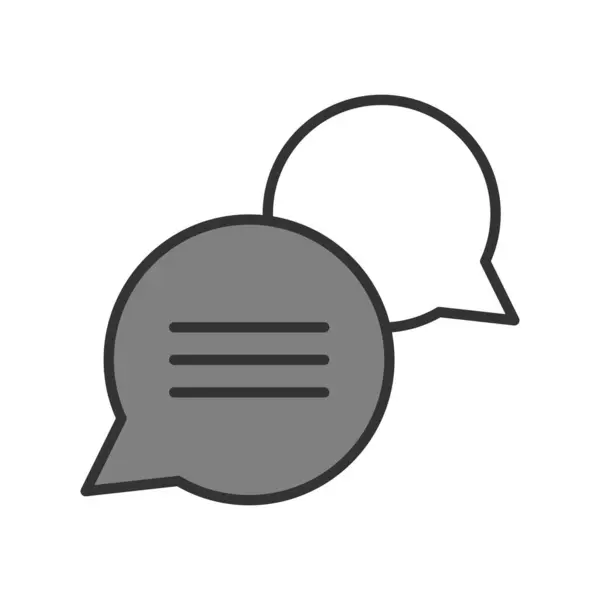 Conversatie Web Icoon Eenvoudige Illustratie — Stockvector