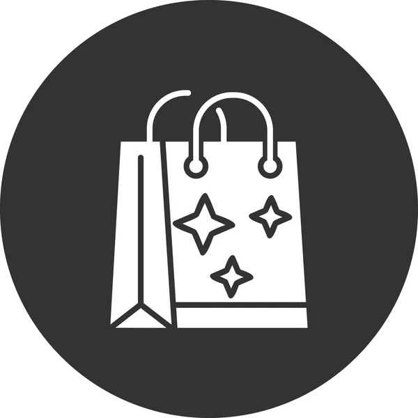 Icono Bolsa Compras Ilustración Del Vector — Archivo Imágenes Vectoriales