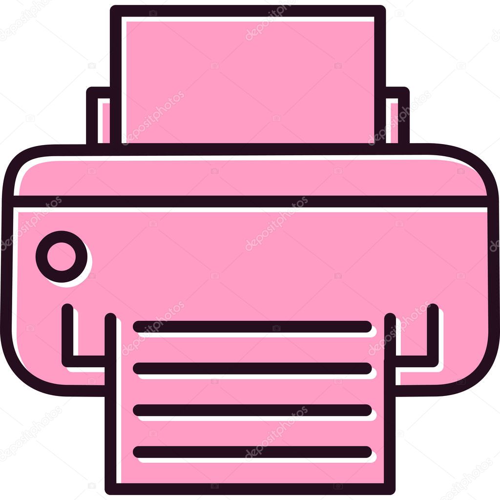 Printer  icon vector illustration