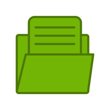 Dosya. Web simgesi basit illüstrasyon 