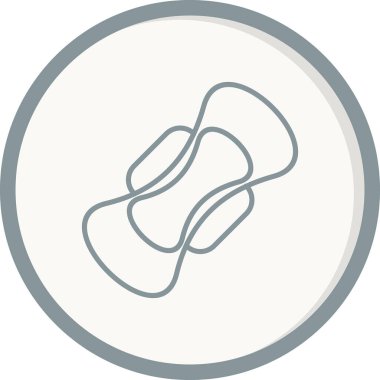 Hijyenik pedin vektör çizimi