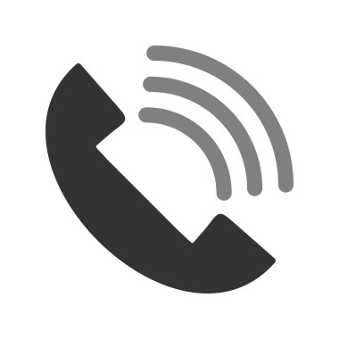 Telefon simgesi vektör illüstrasyonu