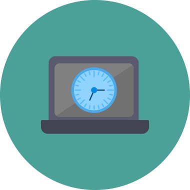 Dizüstü bilgisayar simgesi vektör çizimi