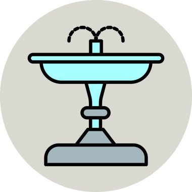 fıskiye ikonu vektör illüstrasyonu