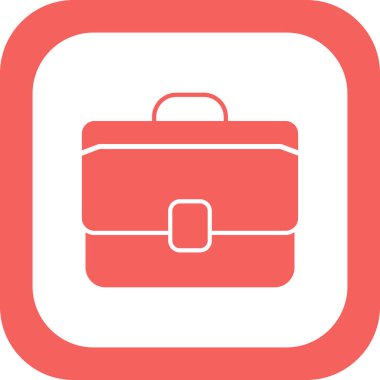 evrak çantası simgesi, vektör illüstrasyonu 