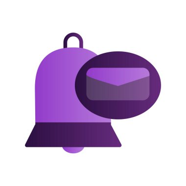 Bildirim simgesi, vektör illüstrasyonu