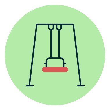 Swing simgesinin vektör illüstrasyonu