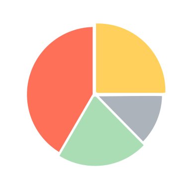 grafik, diyagram simgesi vektör çizimi