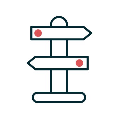 Pano simge vektör illüstrasyonunu imzala