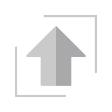 yukarı ok simgesi, vektör illüstrasyonu