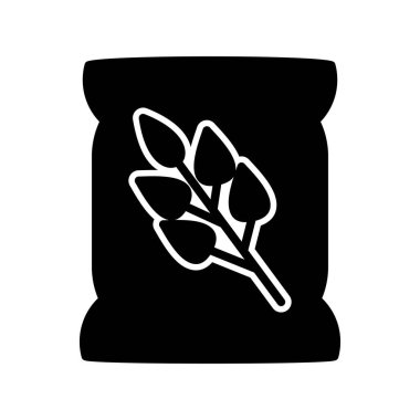 Tohum çantası simgesini, vektör çizim