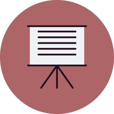 sunum simgesi vektör illüstrasyonu