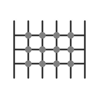 Net ağ simgesinin vektör illüstrasyonu 