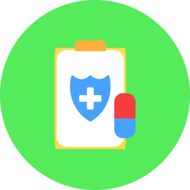 Tıbbi Tabletler ikonu. vektör illüstrasyonu