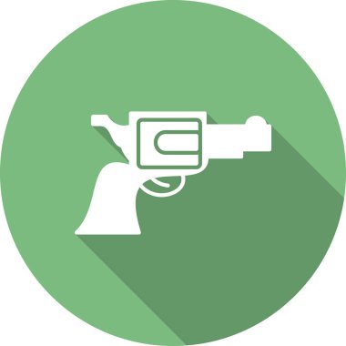 Bir Tabanca simgesinin vektör illüstrasyonu