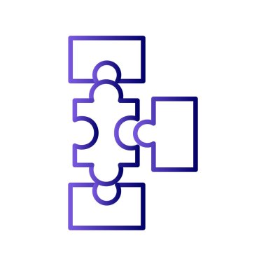 Bulmaca simgesi izole edildi. iş vektörü illüstrasyon tasarım şablonu