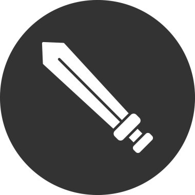 Kılıç. Web simgesi basit illüstrasyon 