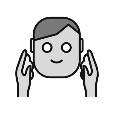 Yıka Surat. Basit resimleme