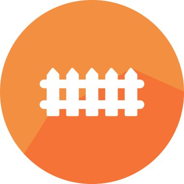 çit simgesi vektör illüstrasyonu