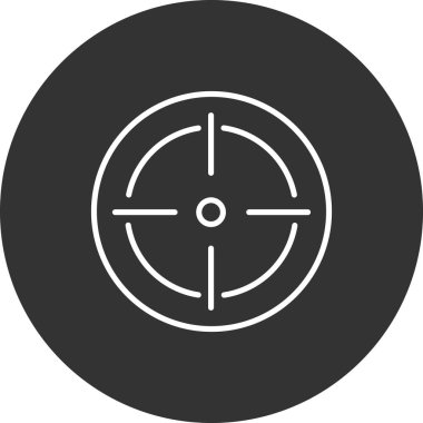 hedef simge vektör illüstrasyonu 