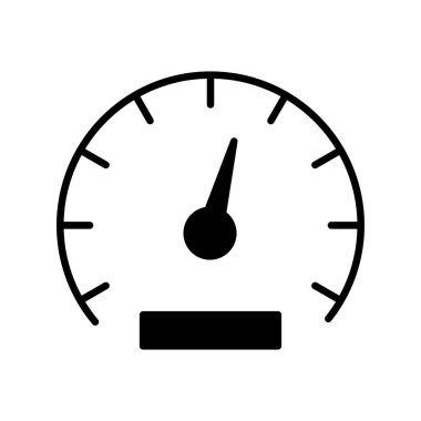 Hız göstergesi. Web simgesi basit tasarım 
