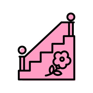 merdiven simgesi, konsept resimleme 