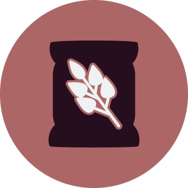 Tohum çantası simgesini, vektör çizim