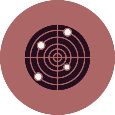 radar simgesi vektör illüstrasyonu