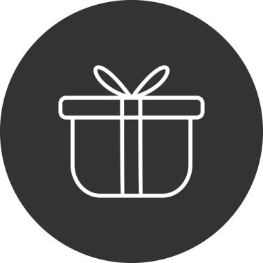 hediye simgesi, vektör çizimi 