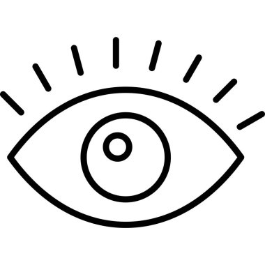 Göz simgesi vektör illüstrasyonu