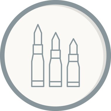 Kurşunların düz simgesi 