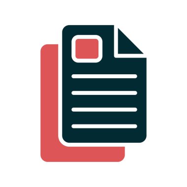 belge simgesi, illüstrasyon. düz tasarım biçimi.