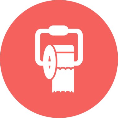 tuvalet kağıdı ikonu vektör illüstrasyonu