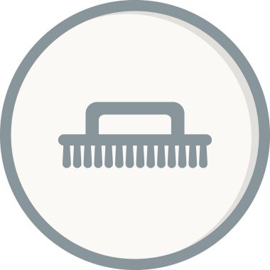 Temizlik fırça simge vektör çizim