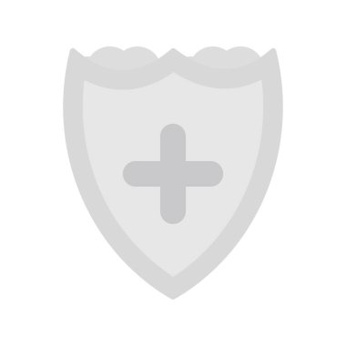 Hijyen kalkanı. Web simgesi basit illüstrasyon