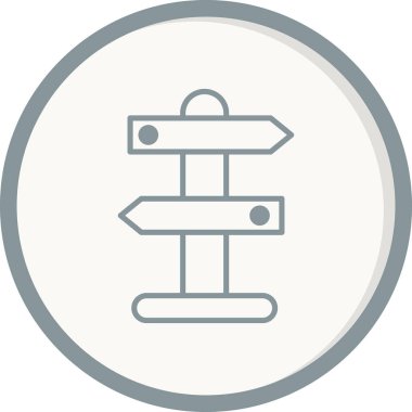 Pano simge vektör illüstrasyonunu imzala