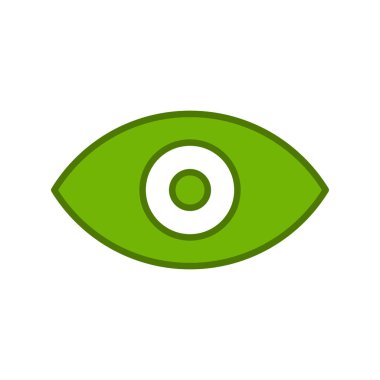 Göz simgesi vektör illüstrasyonu