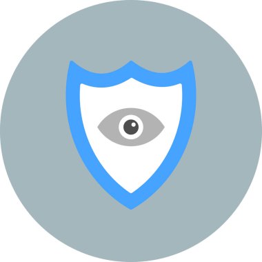 Göz Kalkanı ikon vektör çizimi