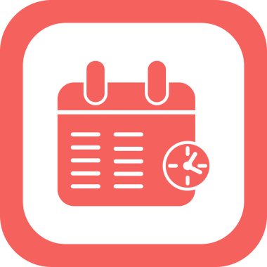 Takvim simgesi, vektör çizimi 