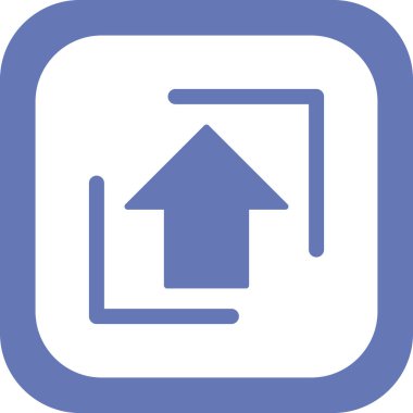 yukarı ok simgesi, vektör illüstrasyonu