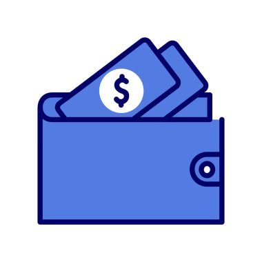 cüzdan ikonu vektör illüstrasyonu