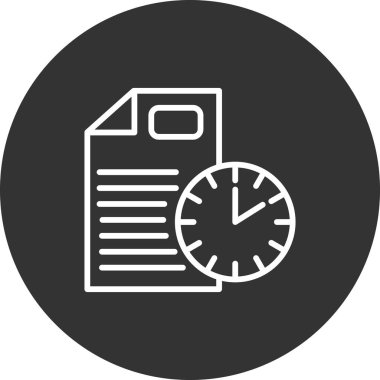 strateji vektörü ince çizgi simgesi